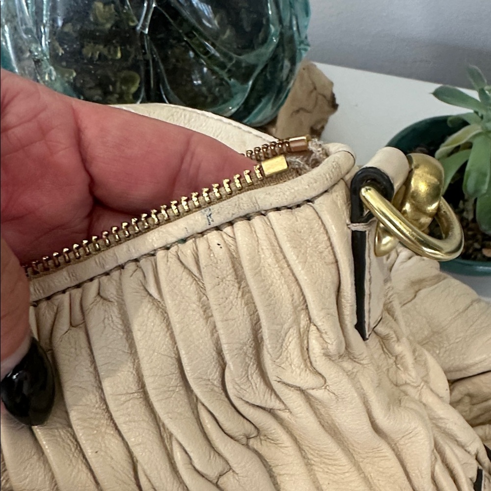 Coach Madison Ruched Leather Satchel - Picture 10 of 12